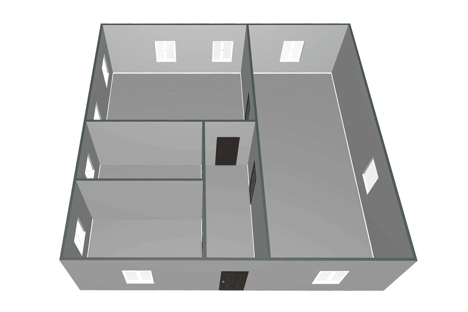 Планировка второго этажа 126 м²